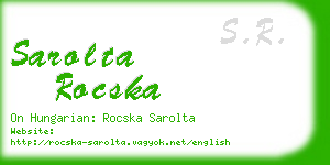 sarolta rocska business card